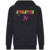 Athletics Levelwear Fiesta Text Connect Raglan Hoodie - Black - Side View