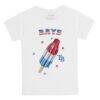 Tampa Bay Rays Tiny Turnip Infant Rocket Pop T-Shirt - White - Front View
