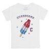 Cleveland Guardians Tiny Turnip Infant Rocket Pop T-Shirt - White - Front View