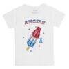 Los Angeles Angels Tiny Turnip Youth Rocket Pop T-Shirt - White - Front View