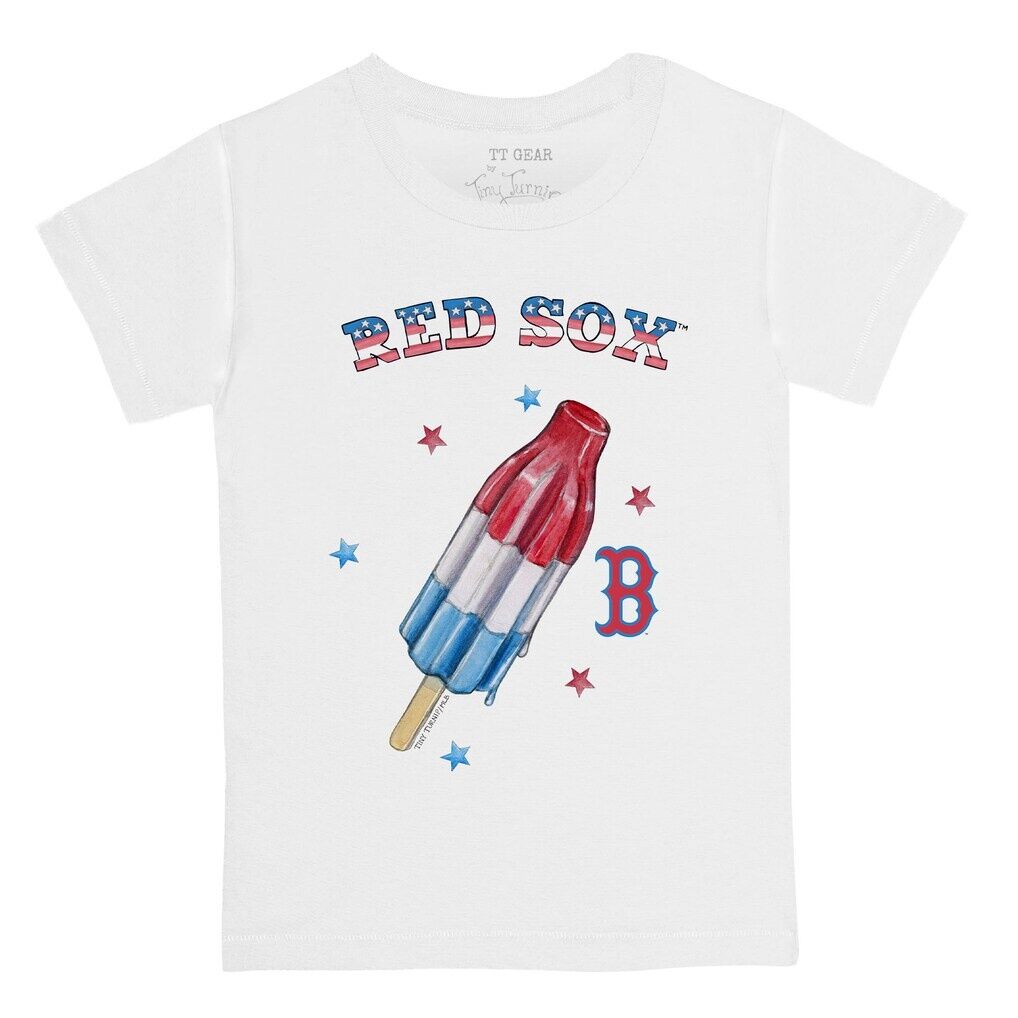 Boston Red Sox Tiny Turnip Youth Rocket Pop T-Shirt