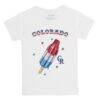 Colorado Rockies Tiny Turnip Youth Rocket Pop T-Shirt - White - Front View