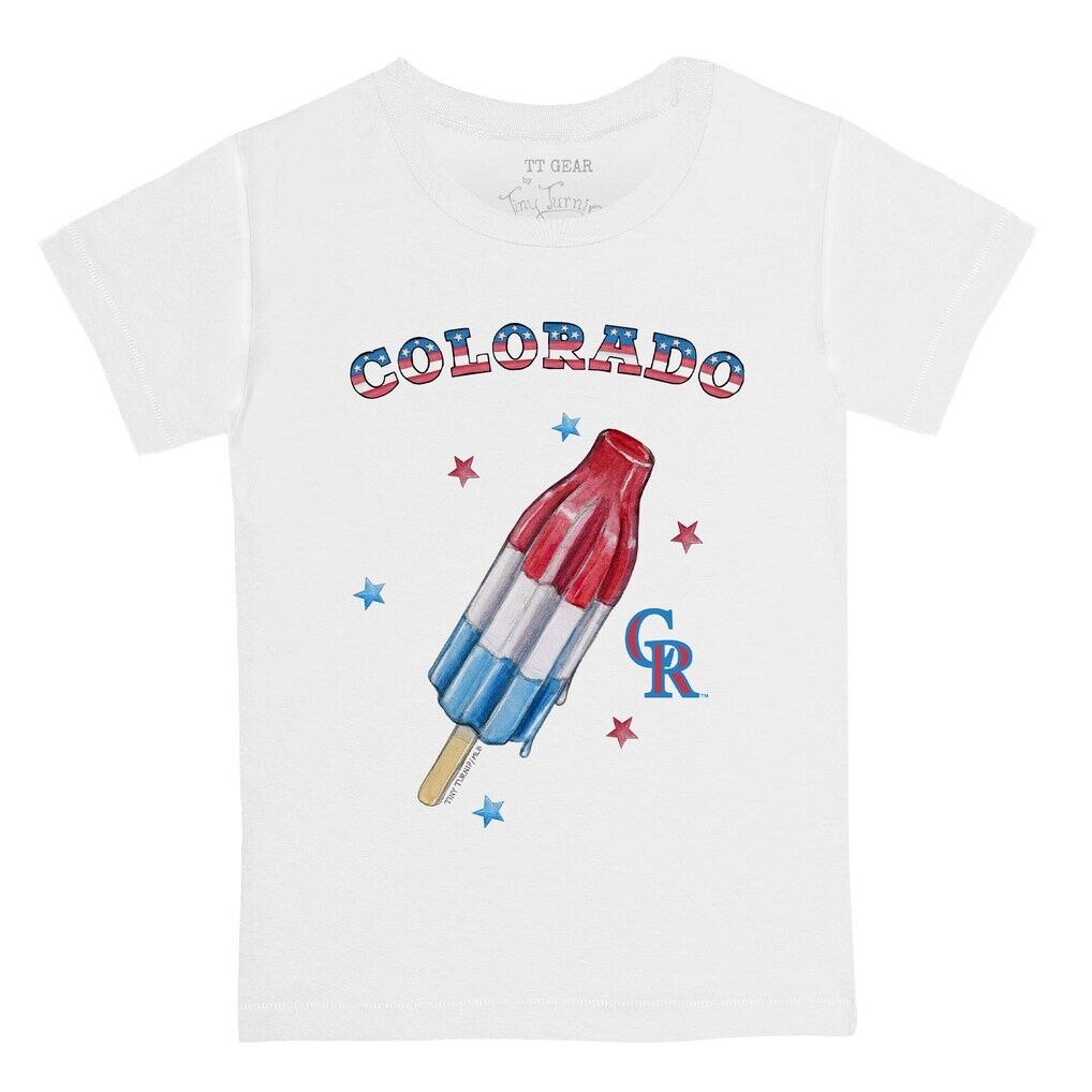 Colorado Rockies Tiny Turnip Youth Rocket Pop T-Shirt