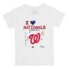 Washington Nationals Tiny Turnip Toddler I Heart T-Shirt - White - Front View