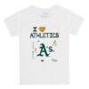 Athletics Tiny Turnip Toddler I Heart T-Shirt - White - Front View
