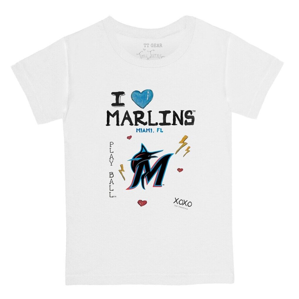 Miami Marlins Tiny Turnip Youth I Heart T-Shirt