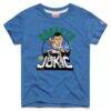 Nikola Jokić Denver Nuggets Homage Youth Caricature Tri-Blend T-Shirt - Blue - Front View