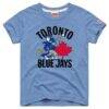Toronto Blue Jays Homage Youth Mascot Tri-Blend T-Shirt - - Front View