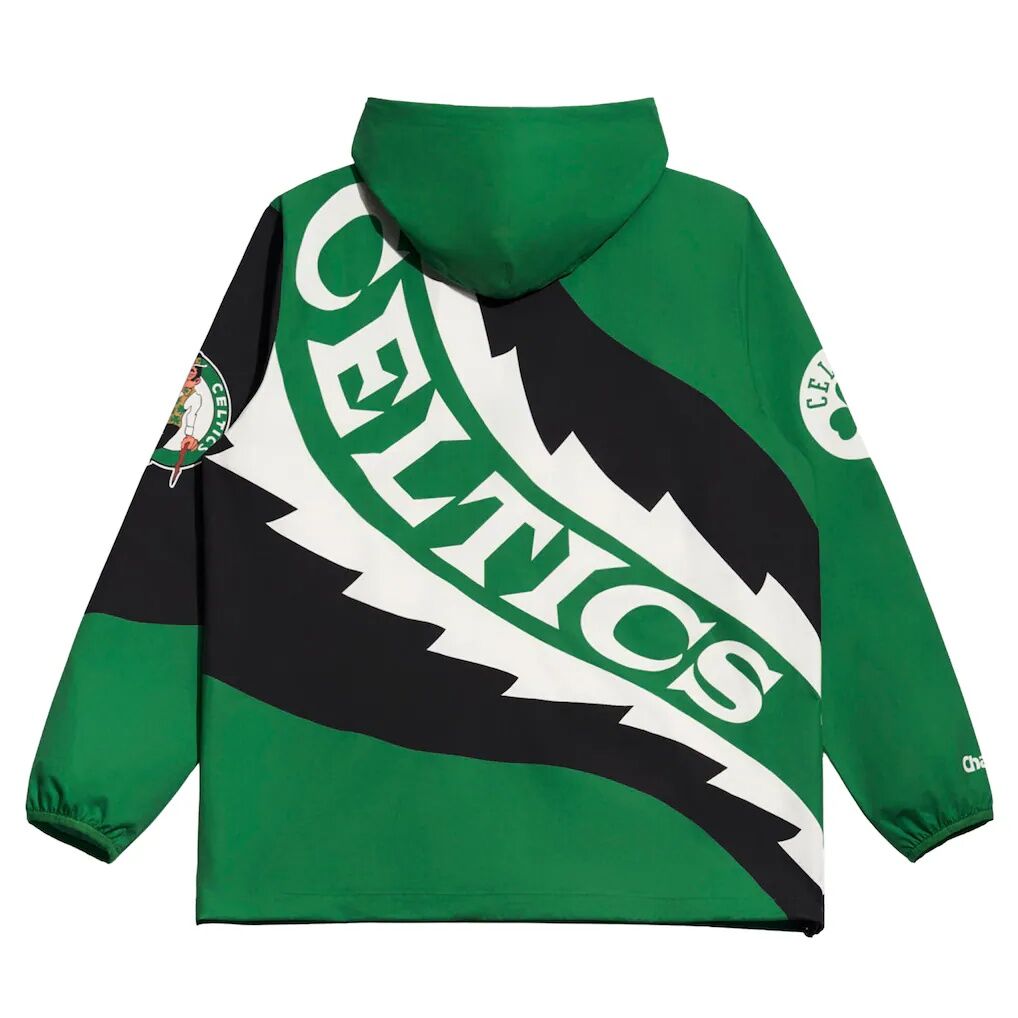 Boston Celtics Chalk Line  Saw Blade Zip-Up Jacket - Kelly Green