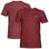 Portugal National Team 1863FC Left Chest Badge Vintage Tri-Blend T-Shirt - - Front View