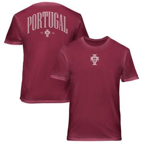 Portugal National Team 1863FC Back Wordmark Soft Wash T-Shirt - - Front View