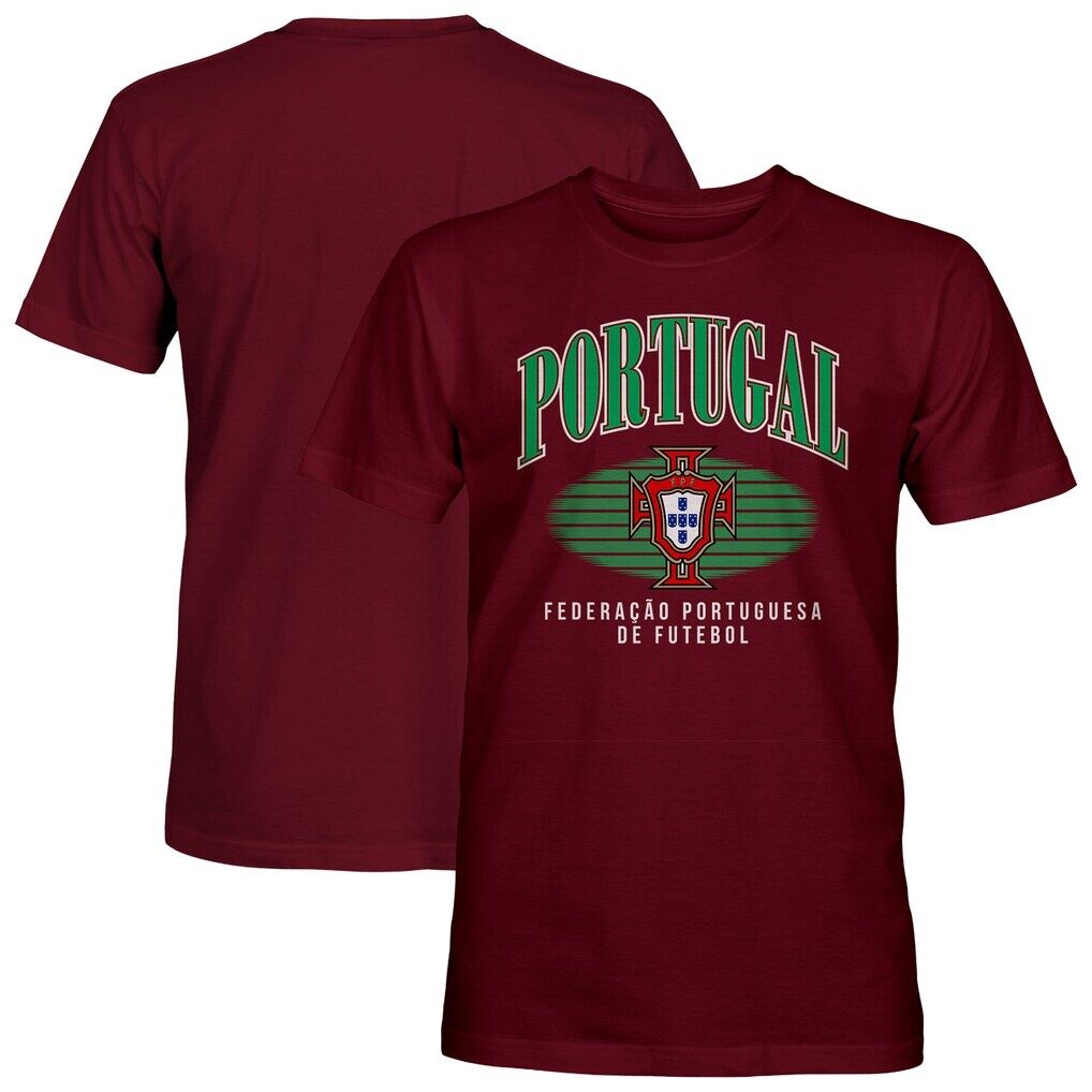 Portugal National Team 1863FC Wordmark Arch T-Shirt – Maroon