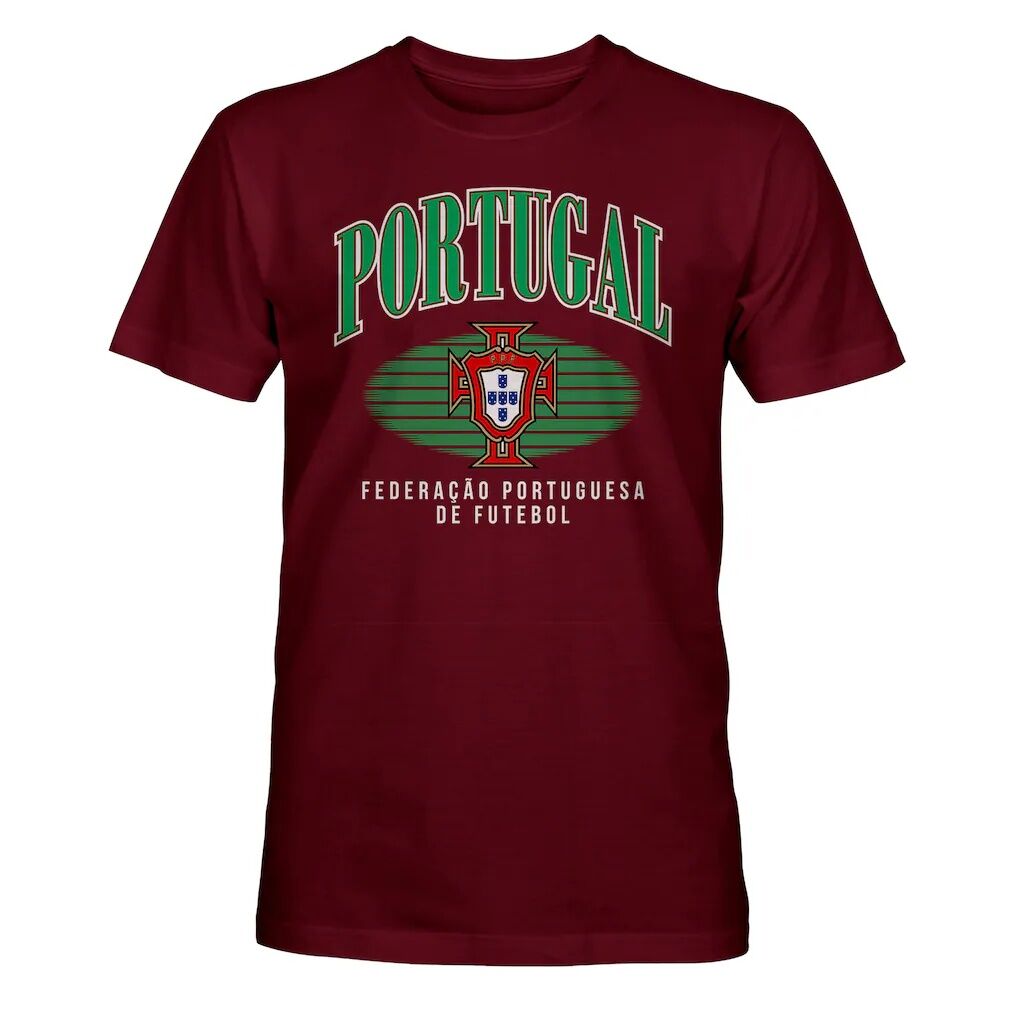 Portugal National Team 1863FC Wordmark Arch T-Shirt – Maroon