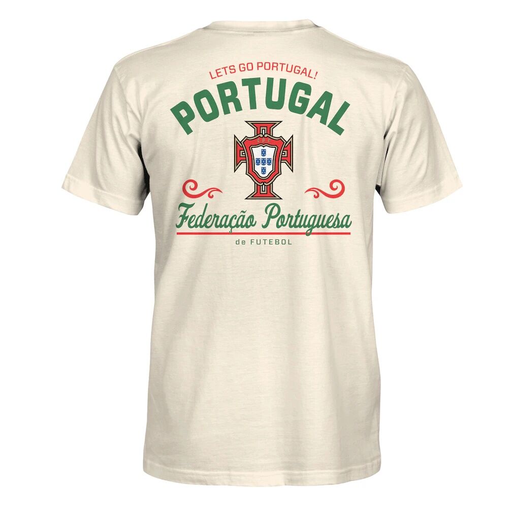 Portugal National Team 1863FC Let’s Go Team Heavyweight T-Shirt – Natural