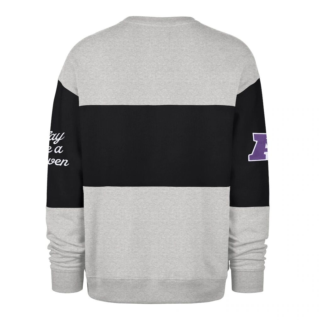 Baltimore Ravens '47 Blockfield Maximalist Sweatshirt - Black/Gray