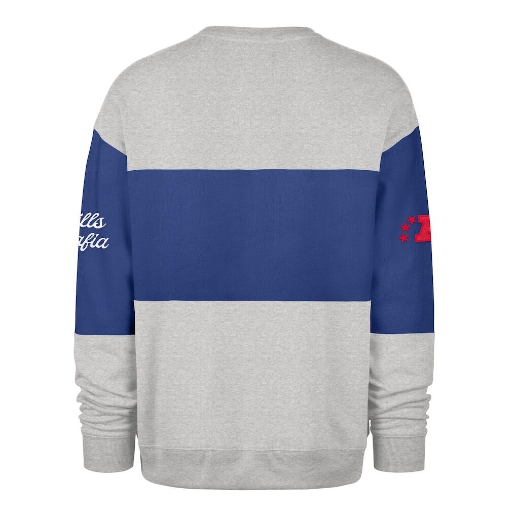 Buffalo Bills '47 Blockfield Maximalist Sweatshirt - Royal/Gray