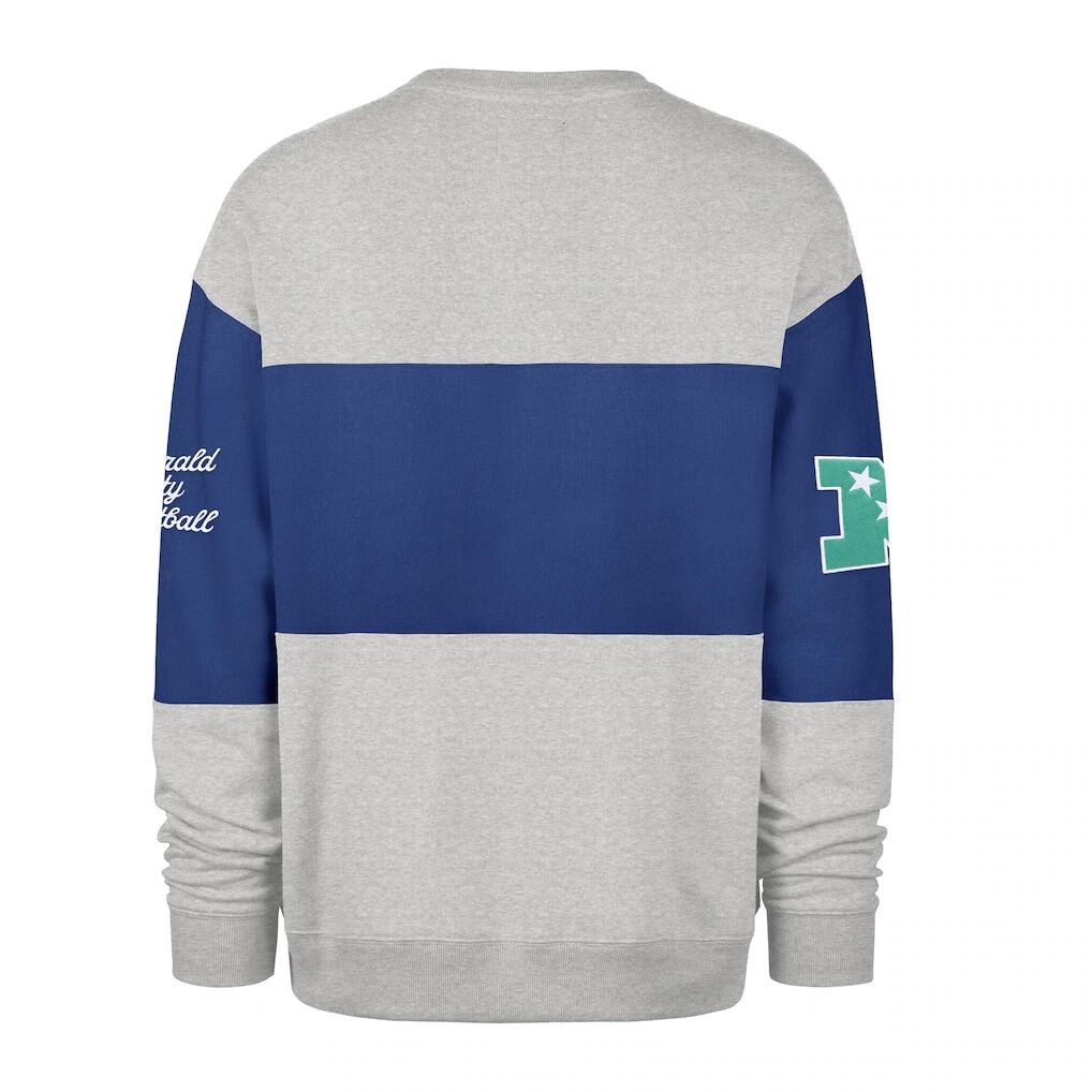 Seattle Seahawks '47 Blockfield Maximalist Sweatshirt - Royal/Gray