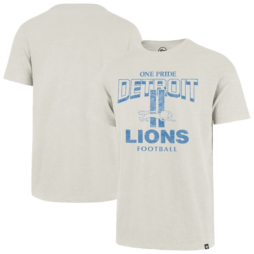 Detroit Lions '47 Head On Scrum Slub T-Shirt - Natural