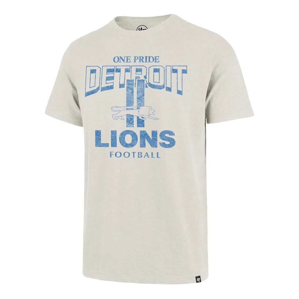 Detroit Lions '47 Head On Scrum Slub T-Shirt - Natural