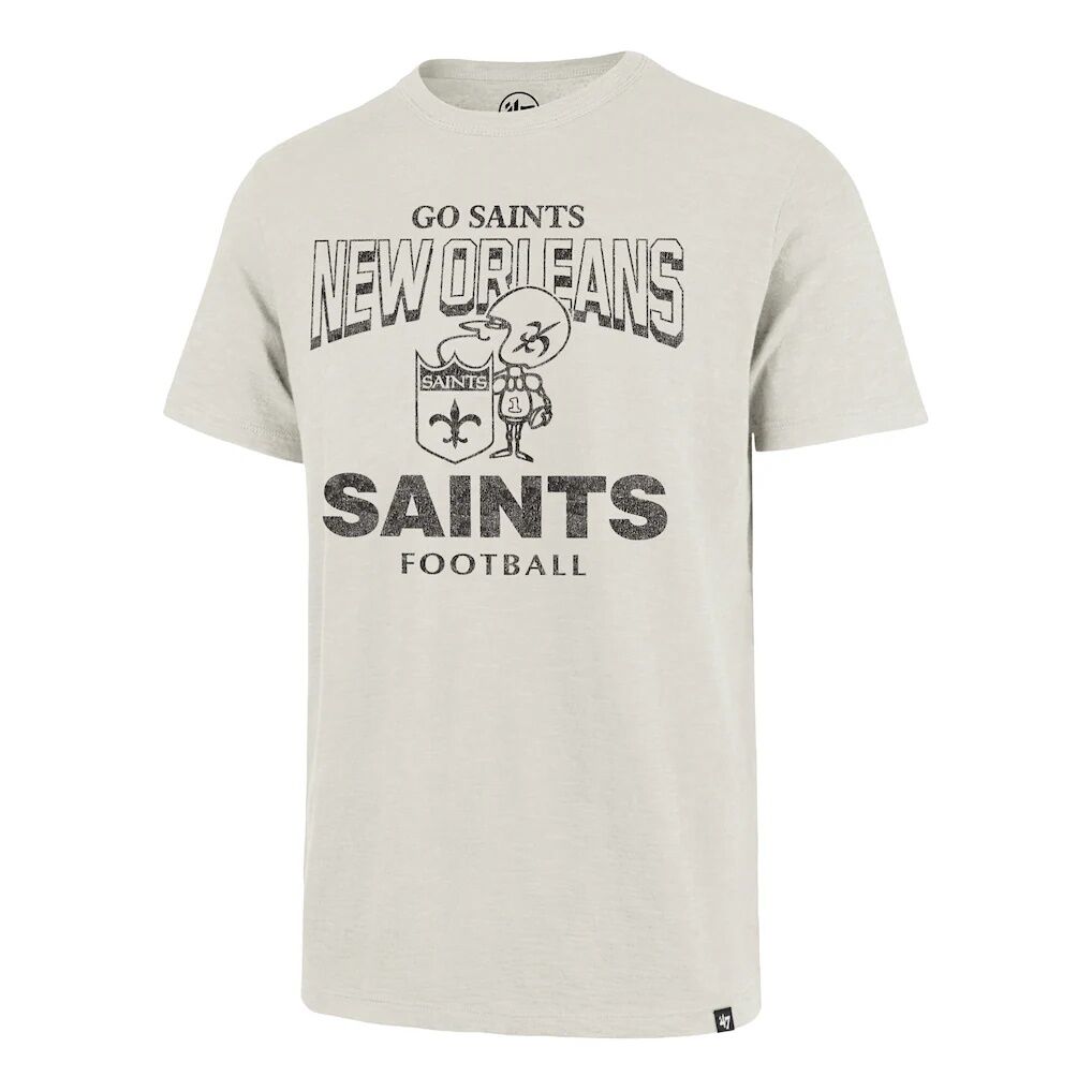 New Orleans Saints '47 Head On Scrum Slub T-Shirt - Natural
