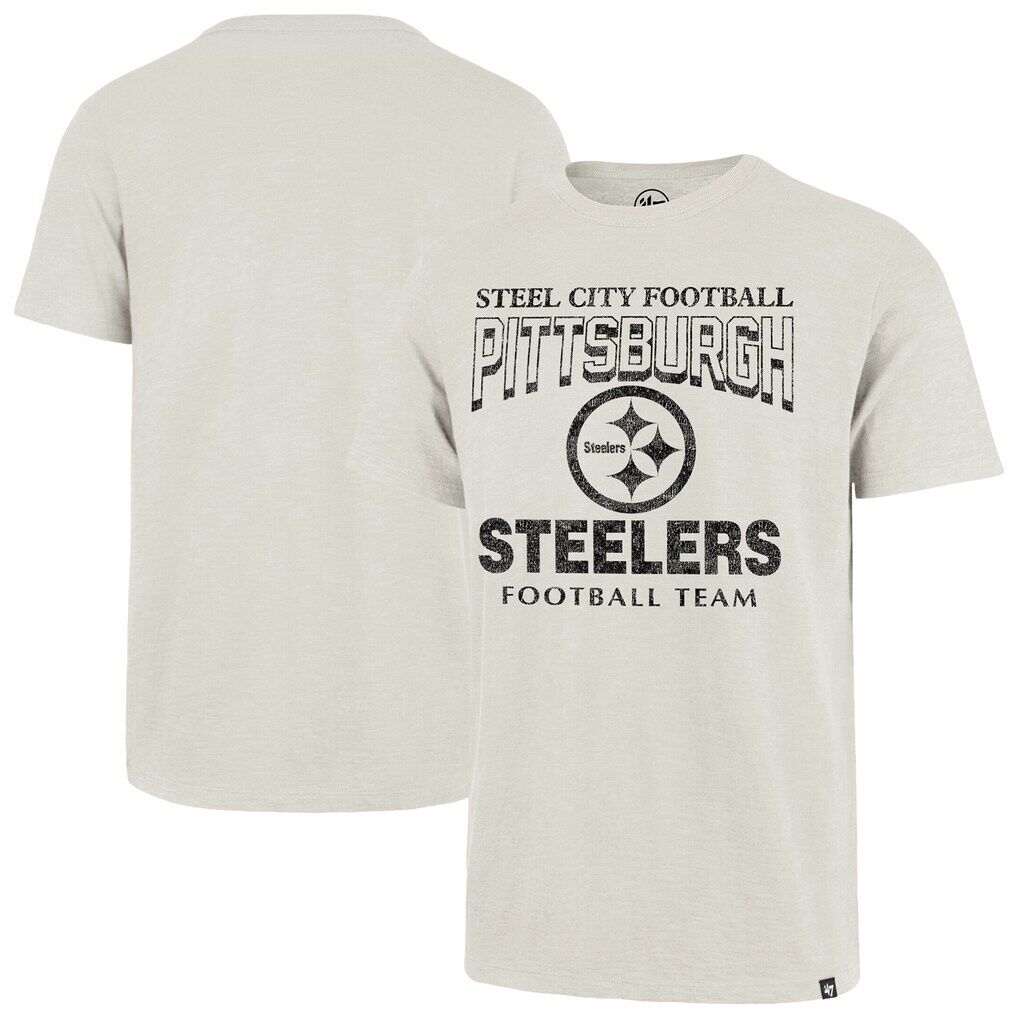 Pittsburgh Steelers '47 Head On Scrum T-Shirt - Natural