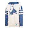 Detroit Lions '47 Split Zone Cornerback Duo Lacer Hoodie - Cream - Side View