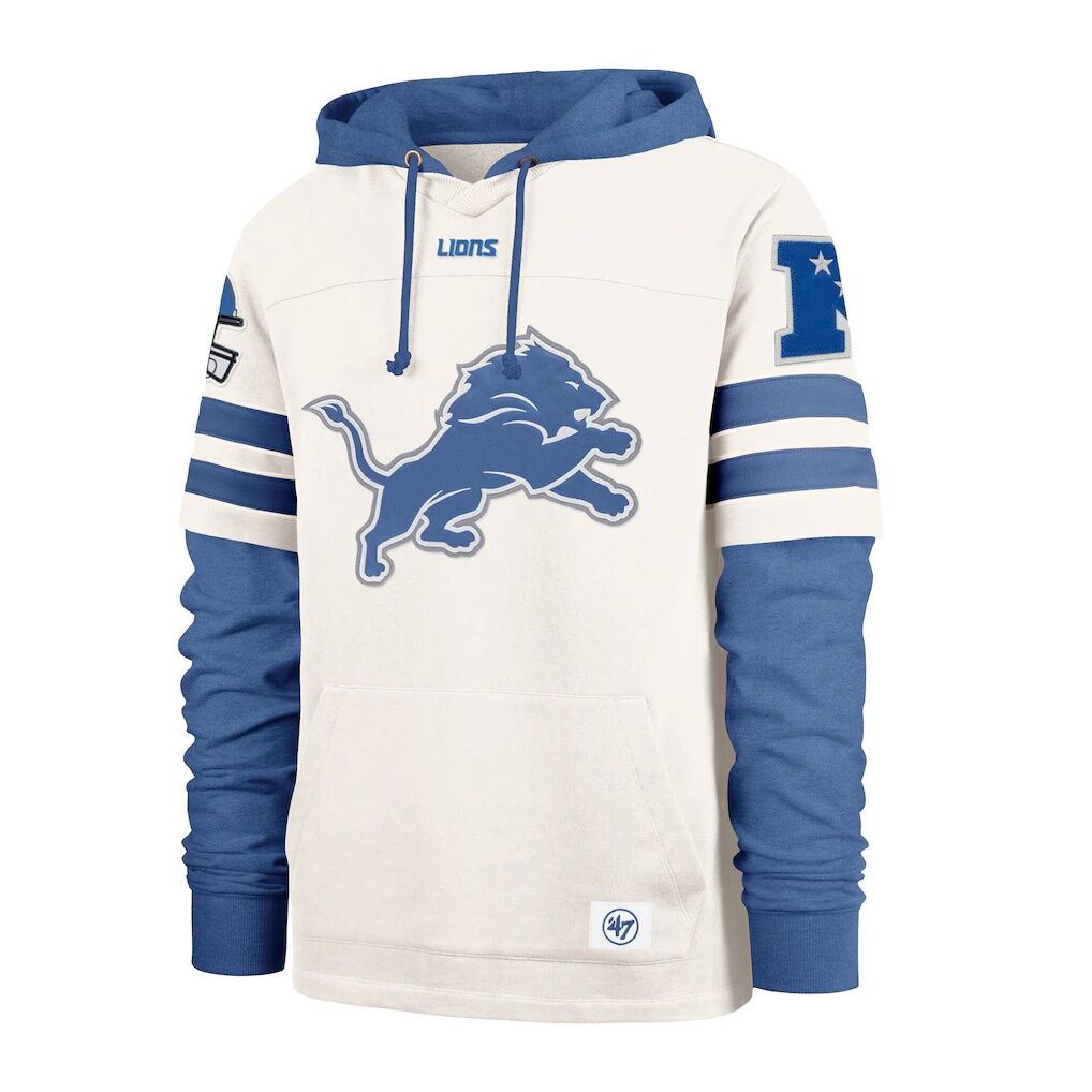 Detroit Lions '47 Split Zone Cornerback Duo Lacer Hoodie