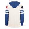 Indianapolis Colts '47 Split Zone Cornerback Duo Lacer Hoodie - Cream - Detail View