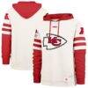 Kansas City Chiefs '47 Split Zone Cornerback Duo Lacer Hoodie - Cream - Front View