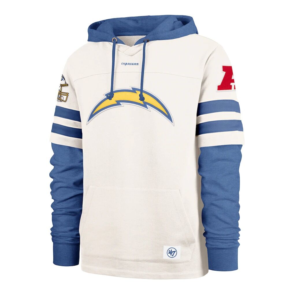 Los Angeles Chargers '47 Split Zone Cornerback Duo Lacer Hoodie