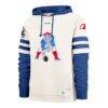 New England Patriots '47 Split Zone Cornerback Duo Lacer Hoodie - Cream - Side View
