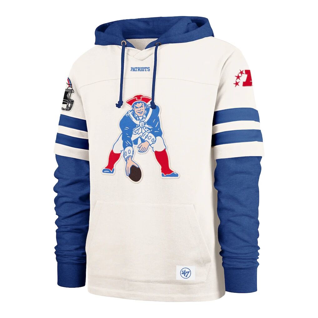 New England Patriots '47 Split Zone Cornerback Duo Lacer Hoodie