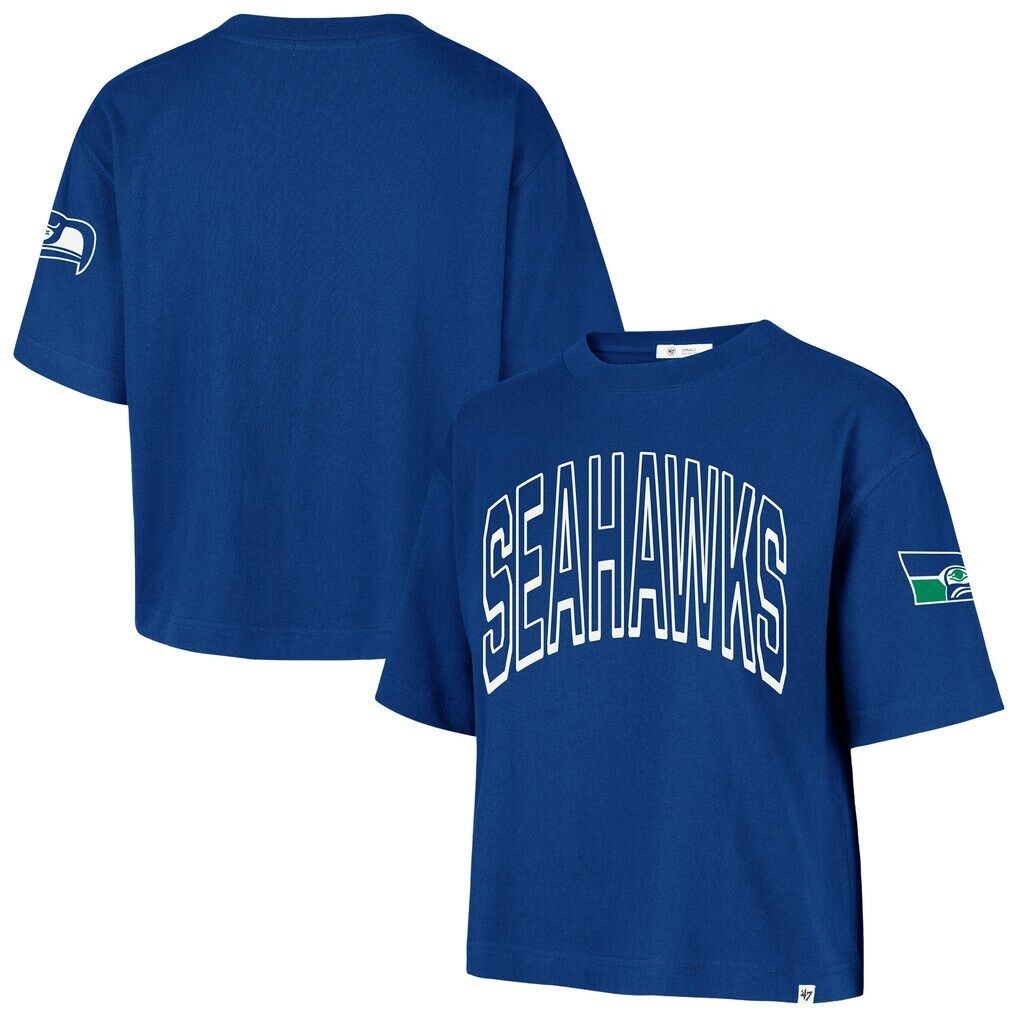 Seattle Seahawks '47 Women's Call Out Reed City T-Shirt - Royal