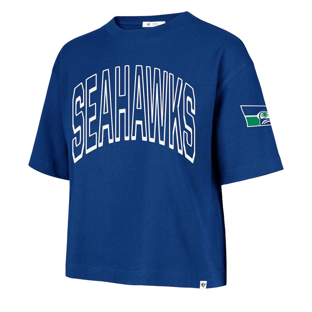 Seattle Seahawks '47 Women's Call Out Reed City T-Shirt - Royal
