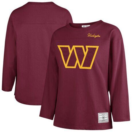 Washington Commanders '47 Women's Game Nod Timeless T-Shirt - - Front View