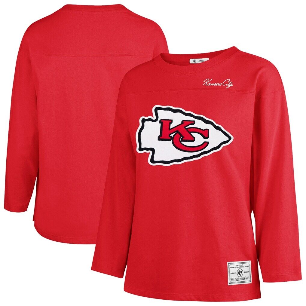 Kansas City Chiefs '47 Women's Game Nod Timeless Long Sleeve T-Shirt