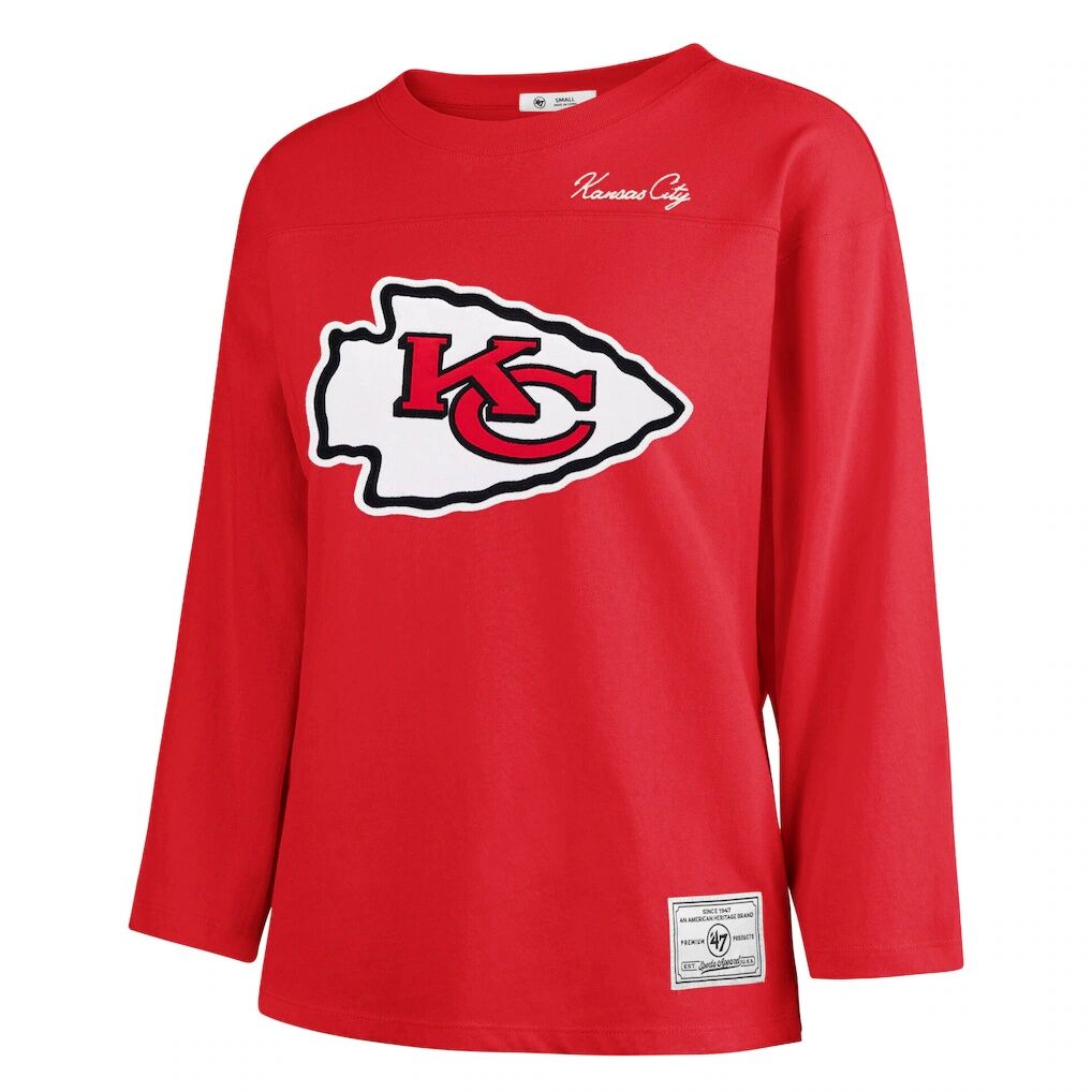Kansas City Chiefs '47 Women's Game Nod Timeless Long Sleeve T-Shirt