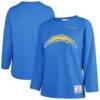 Los Angeles Chargers '47 Women's Game Nod Timeless Long Sleeve T-Shirt - - Front View