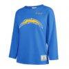 Los Angeles Chargers '47 Women's Game Nod Timeless Long Sleeve T-Shirt - - Side View