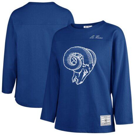 Los Angeles Rams '47 Women's Game Nod Timeless Long Sleeve T-Shirt - - Front View
