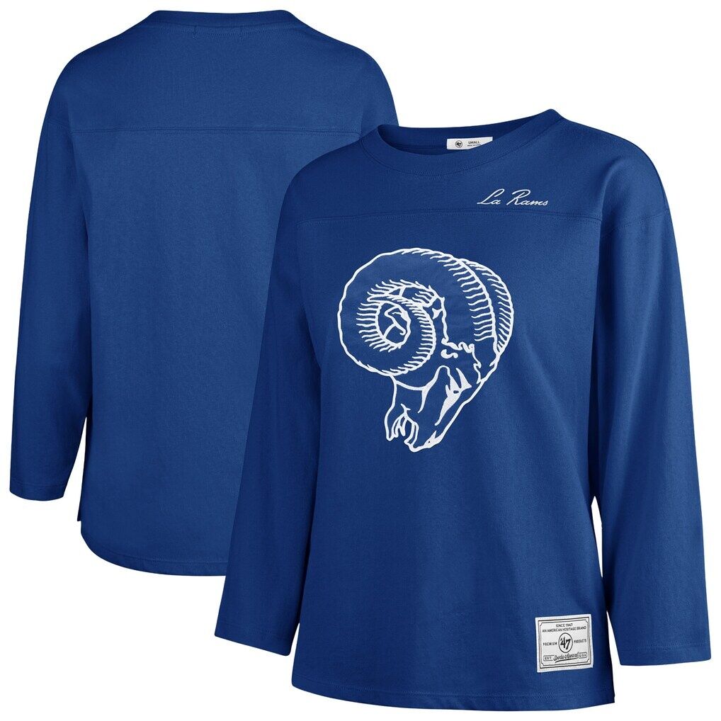 Los Angeles Rams '47 Women's Game Nod Timeless Long Sleeve T-Shirt - Royal