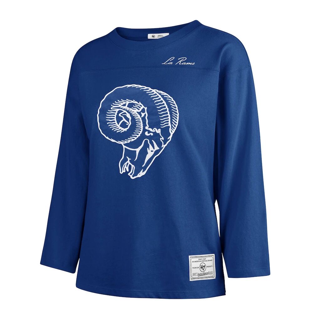 Los Angeles Rams '47 Women's Game Nod Timeless Long Sleeve T-Shirt - Royal