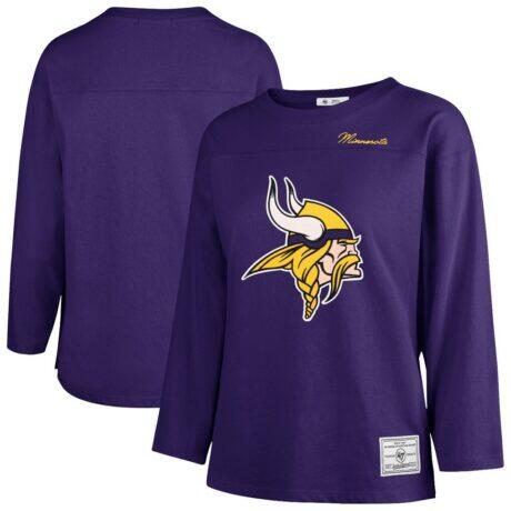 Minnesota Vikings '47 Women's Game Nod Timeless T-Shirt - Purple - Front View