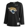 Jacksonville Jaguars '47 Women's Game Nod Timeless Long Sleeve T-Shirt - Black - Side View