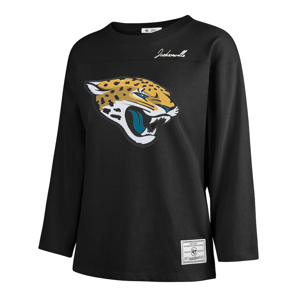 Jacksonville Jaguars '47 Women's Game Nod Timeless Long Sleeve T-Shirt