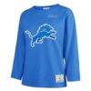 Detroit Lions '47 Women's Game Nod Timeless Long Sleeve T-Shirt - Blue - Side View