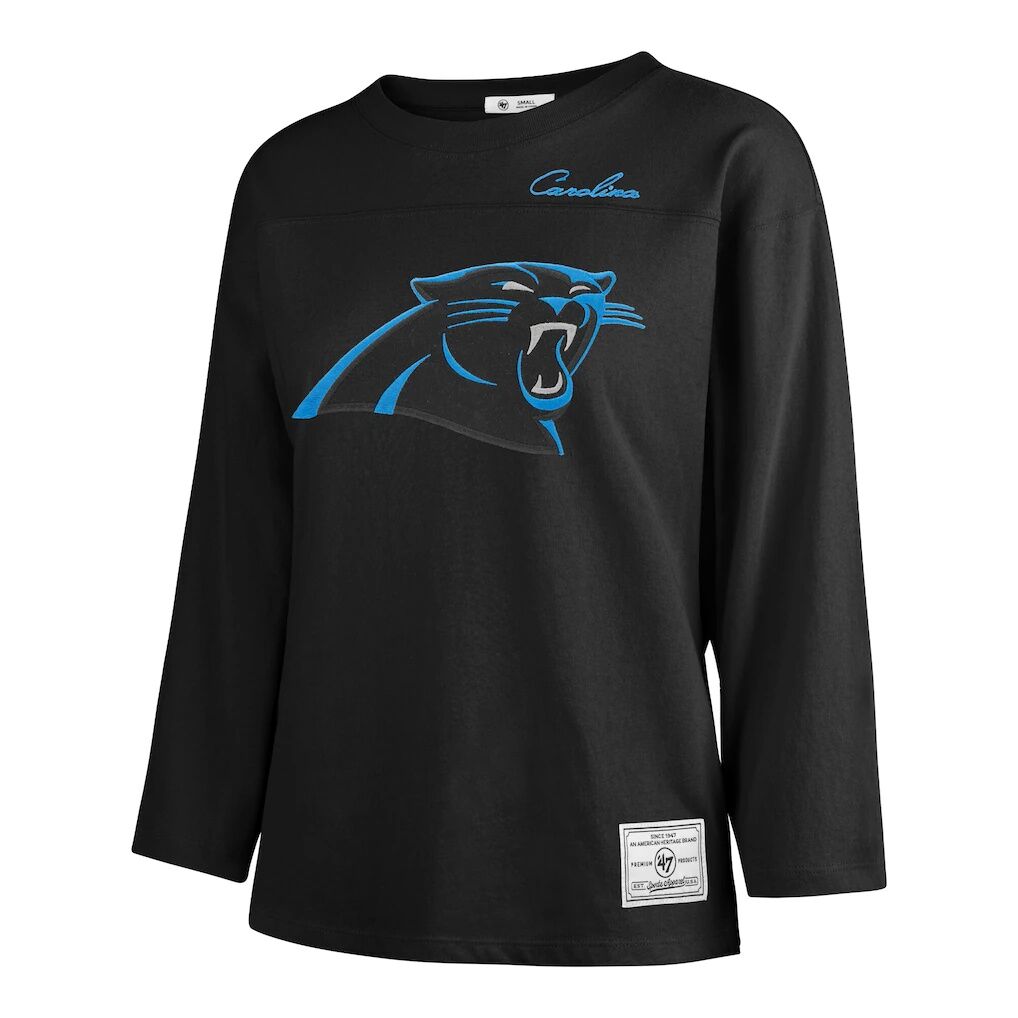 Carolina Panthers '47 Women's Game Nod Timeless Long Sleeve T-Shirt