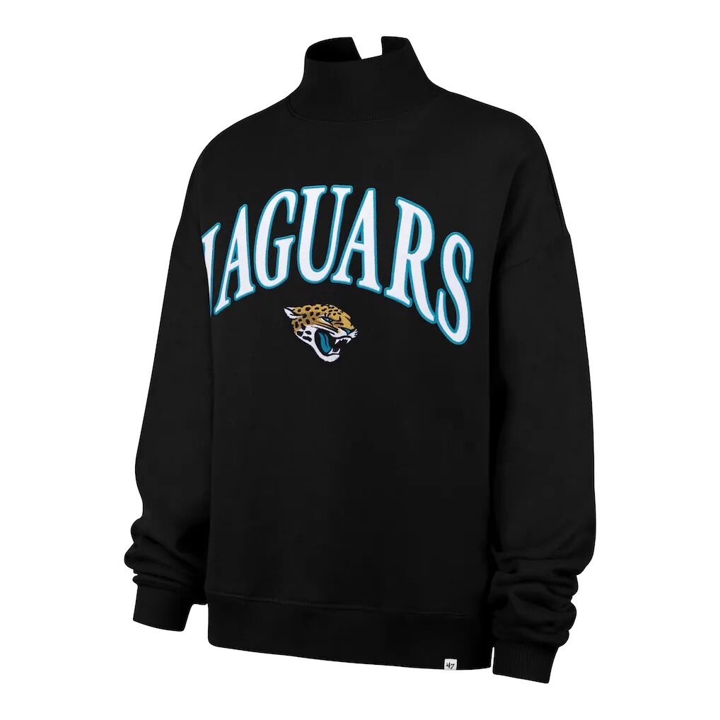 Jacksonville Jaguars '47 Women's Oversized Vantage Mock Neck Sweatshirt