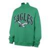 Philadelphia Eagles '47 Women's Oversized Vantage Mock Neck Sweatshirt - - Side View