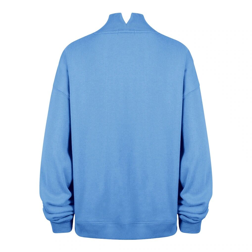 Tennessee Titans '47 Women's Oversized Vantage Mock Neck Sweatshirt - Light Blue
